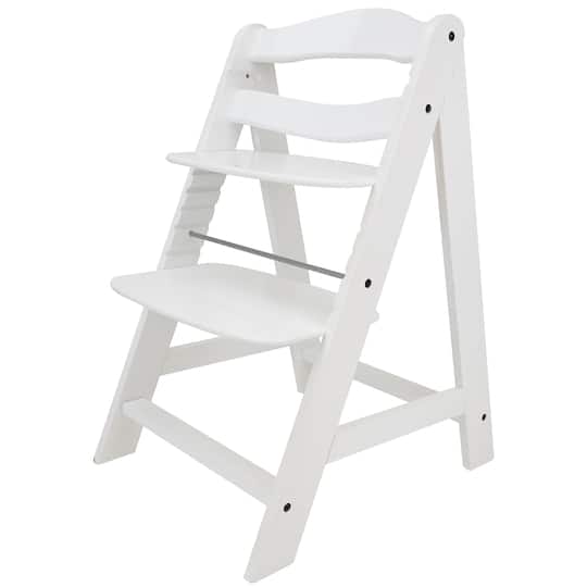 509 Crew Sky White Wooden Adjustable Kid's Chair & Footrest